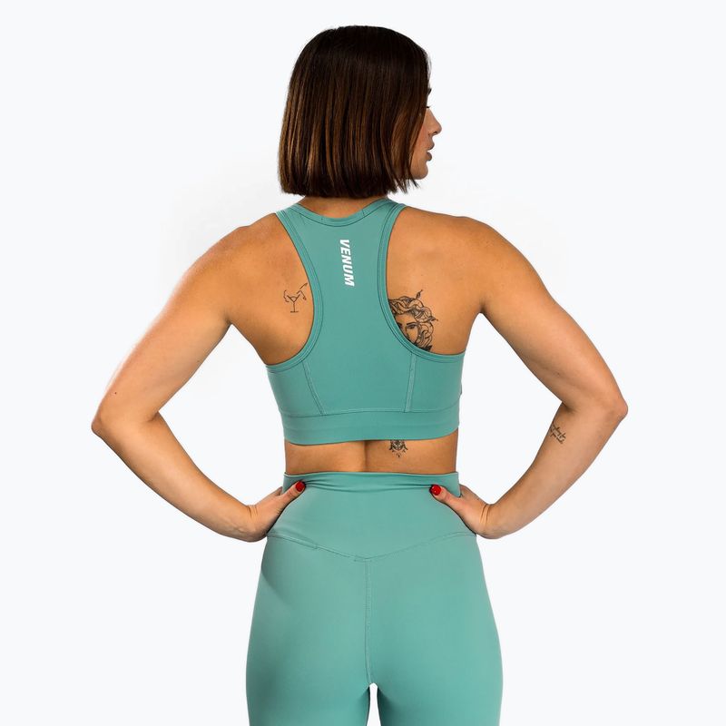 Venum Essential Medium Impact Sport training bra aqua green 3
