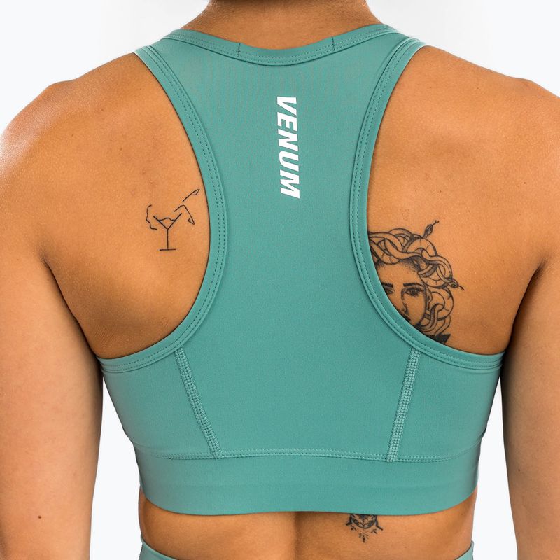 Venum Essential Medium Impact Sport training bra aqua green 6