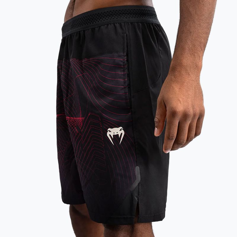 Men's training shorts Venum G-Fit Air Men's Training Shorts deep black/fire red 4