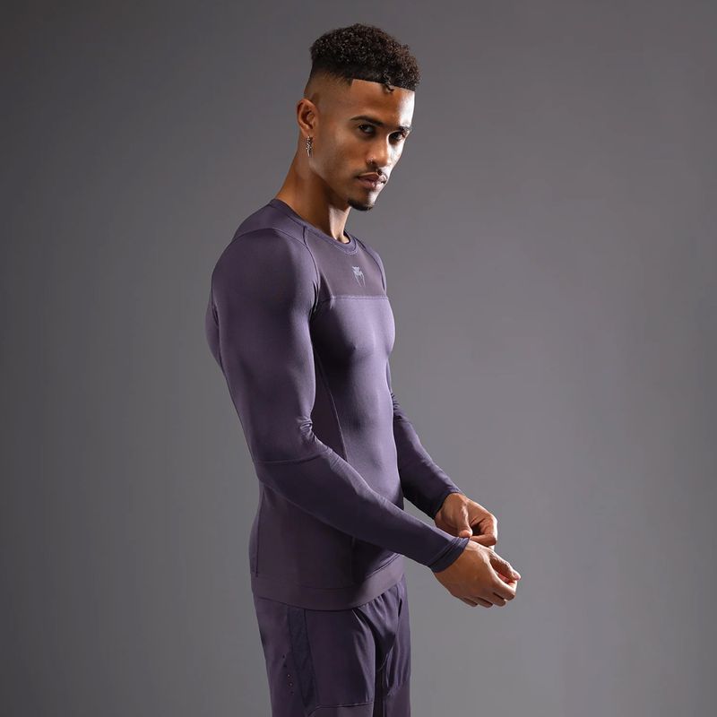 Men's longsleeve rashguard Venum G-Fit Air Rashguards deep purple 3