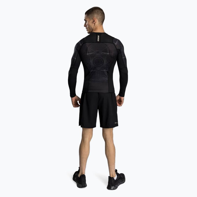 Venum G-Fit Air Men's Long Sleeve Rashguard deep black/desert sand 2