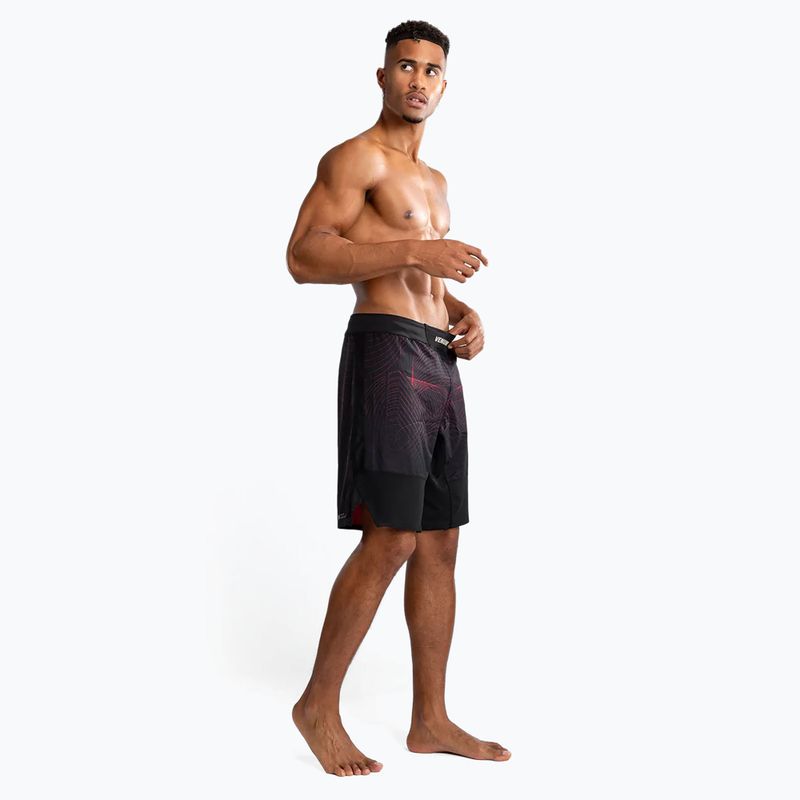 Men's training shorts Venum G-Fit Air Men's Fight Shorts deep black/fire red 4