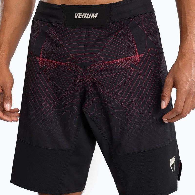 Men's training shorts Venum G-Fit Air Men's Fight Shorts deep black/fire red 5