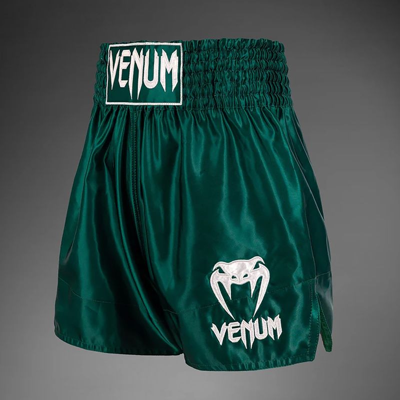 Venum Classic Muay Thai deep forest green men's training shorts 3