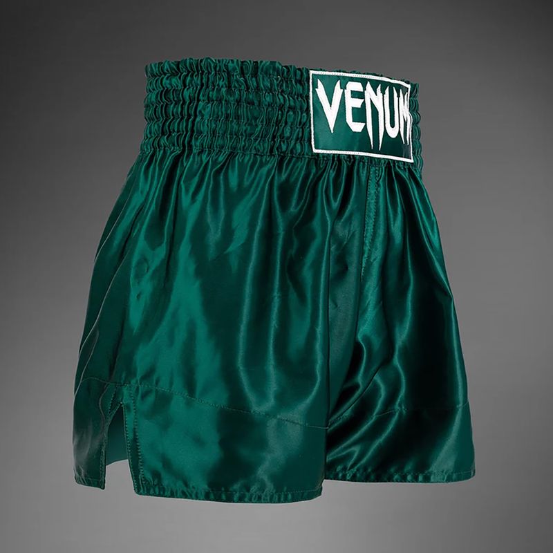 Venum Classic Muay Thai deep forest green men's training shorts 4