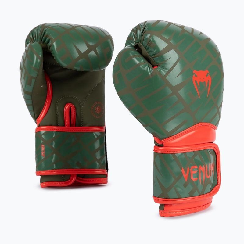 Children's boxing gloves Venum Contender 1.5 XT Kids army green 2