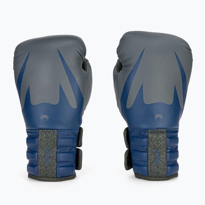 Venum Reverso Boxing Gloves storm grey/royal blue 2