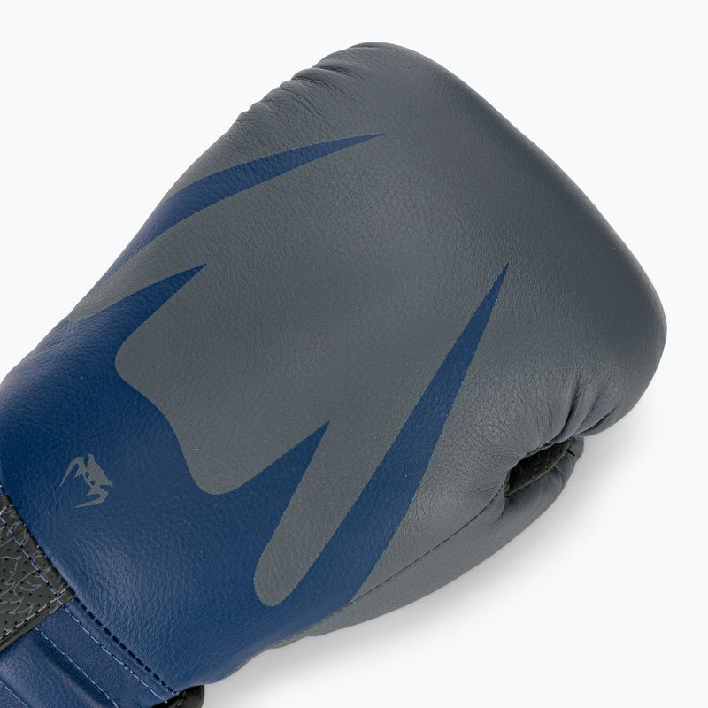 Venum Reverso Boxing Gloves storm grey/royal blue 5
