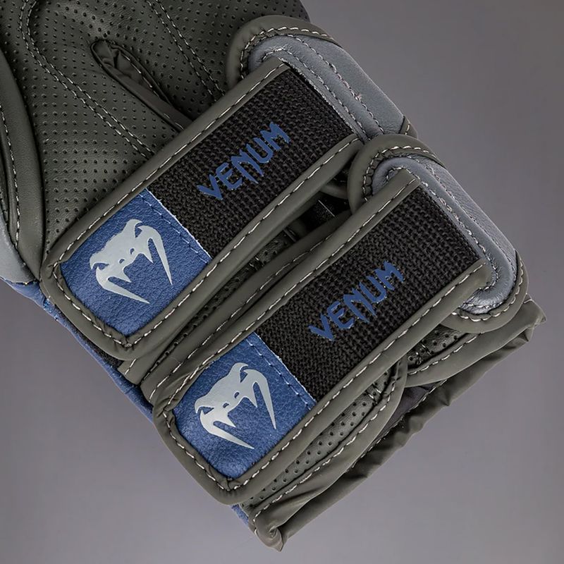 Venum Reverso Boxing Gloves storm grey/royal blue 5