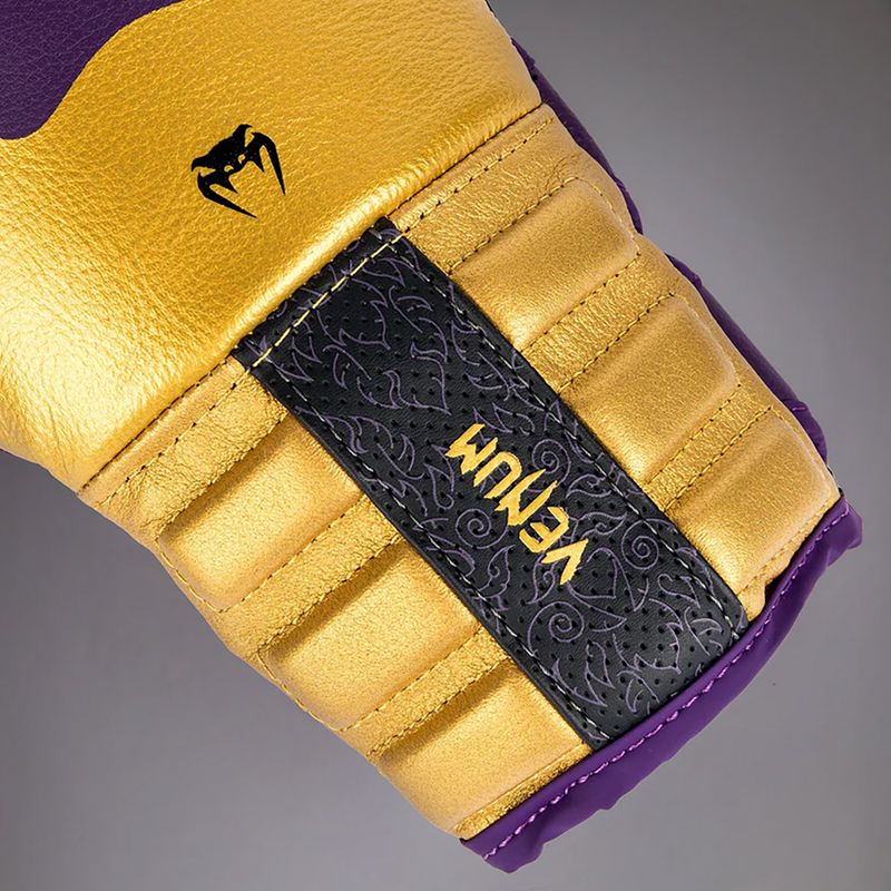 Venum Reverso Boxing Gloves dark purple/gold 4