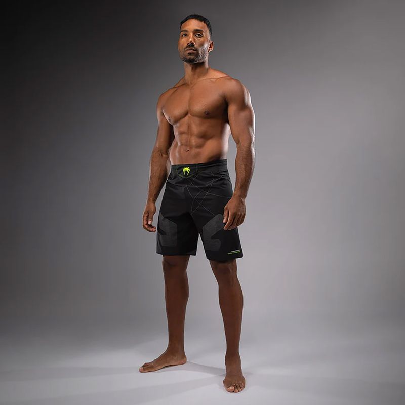 Venum Training Camp 4.0 men's training shorts black/neo green 2
