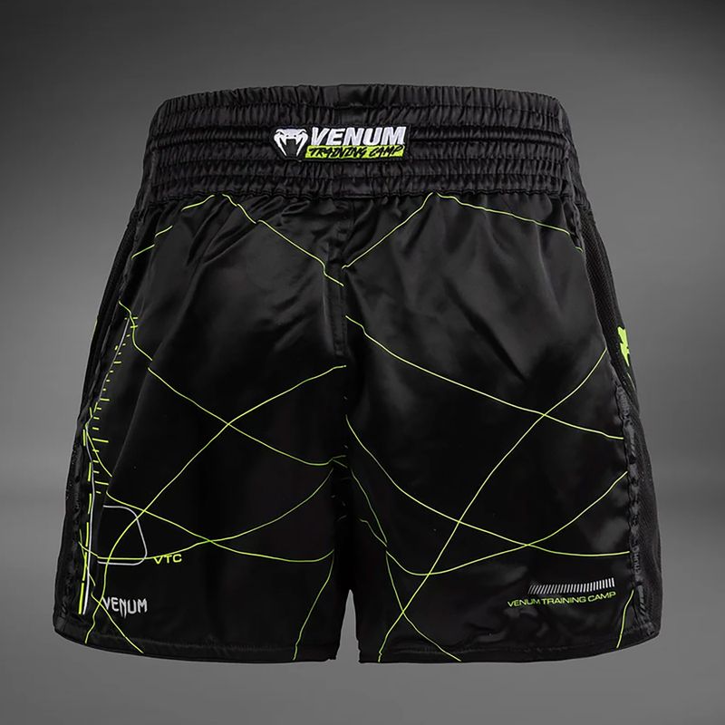 Venum Training Camp 4.0 men's training shorts black/neo green 2