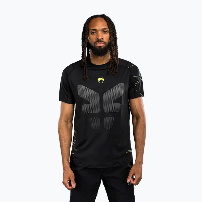 Venum Training Camp black/neo green men's training t-shirt
