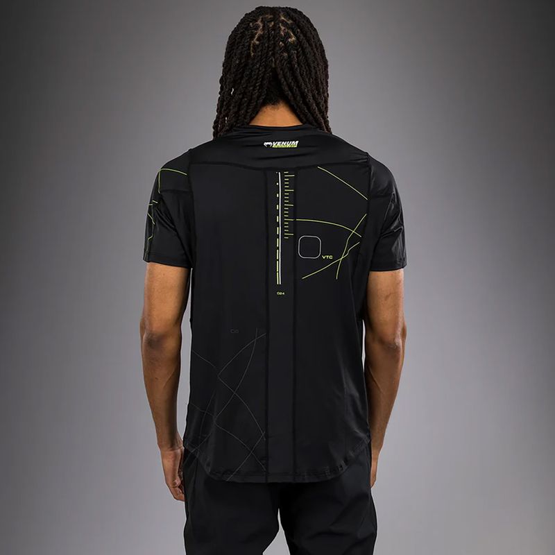 Venum Training Camp black/neo green men's training t-shirt 2