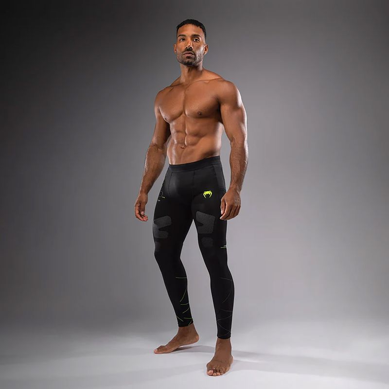 Venum Training Camp 4.0 black/neo green men's training leggings 2