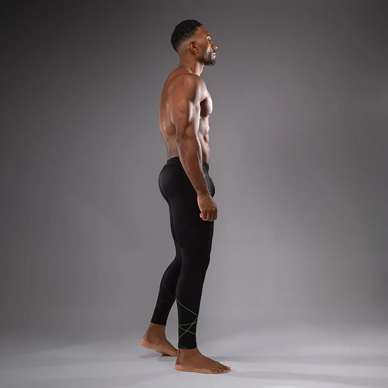 Venum Training Camp 4.0 black/neo green men's training leggings 4