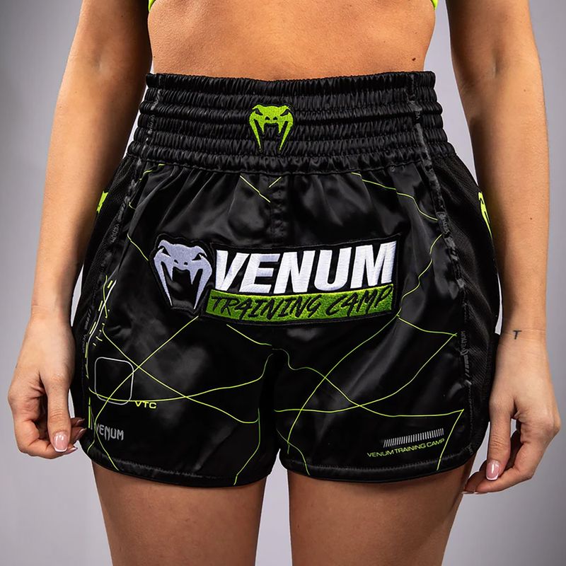 Venum Training Camp 4.0 men's training shorts black/neo green 5