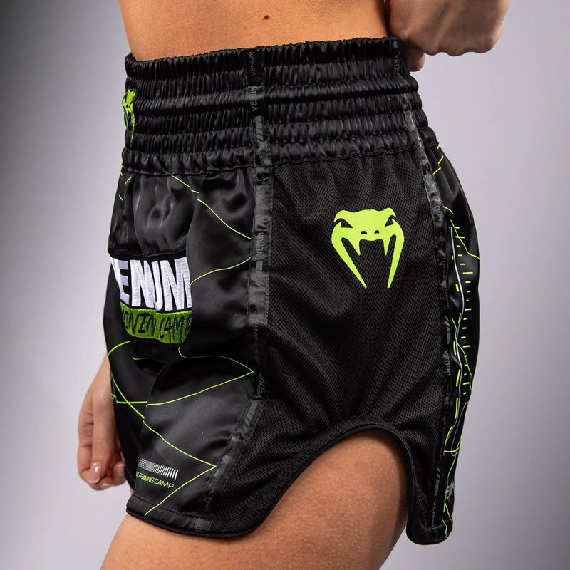 Venum Training Camp 4.0 men's training shorts black/neo green 6