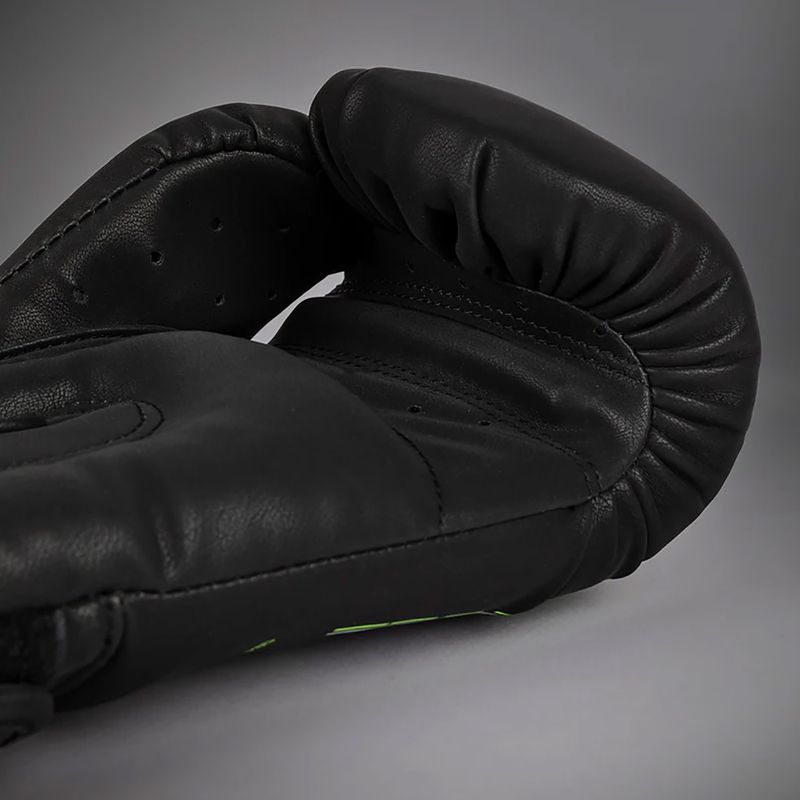 Venum Training Camp 4.0 black/neo green boxing gloves 4