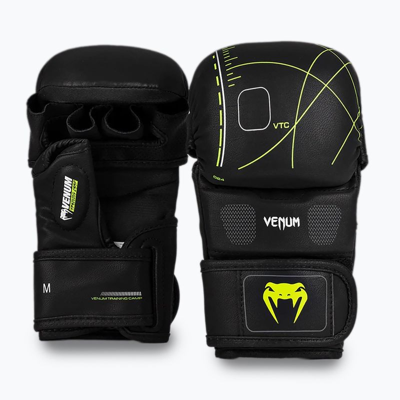 Venum Training Camp 4.0 black/neo green sparring gloves