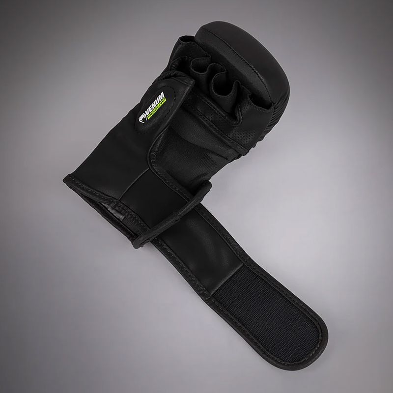 Venum Training Camp 4.0 black/neo green sparring gloves 3