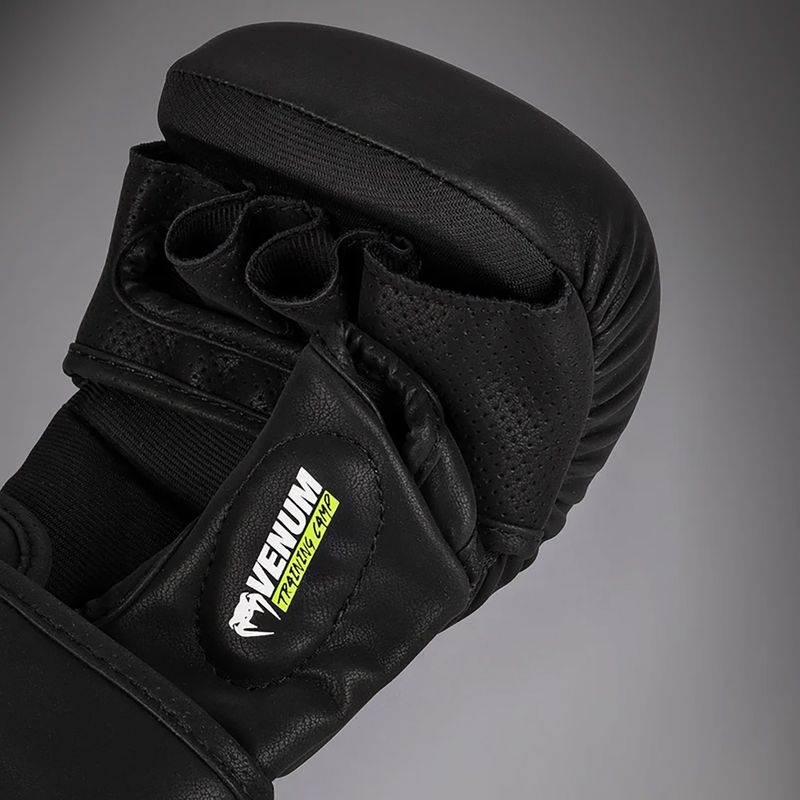 Venum Training Camp 4.0 black/neo green sparring gloves 4