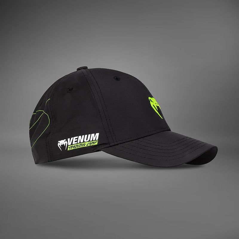 Venum Training Camp 4.0 baseball cap black/neo green 2