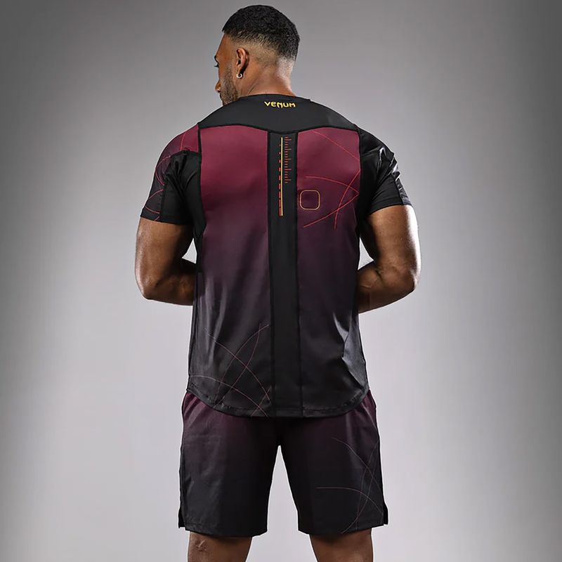 Venum Tactical XT men's training shirt black/burgundy/gold 4