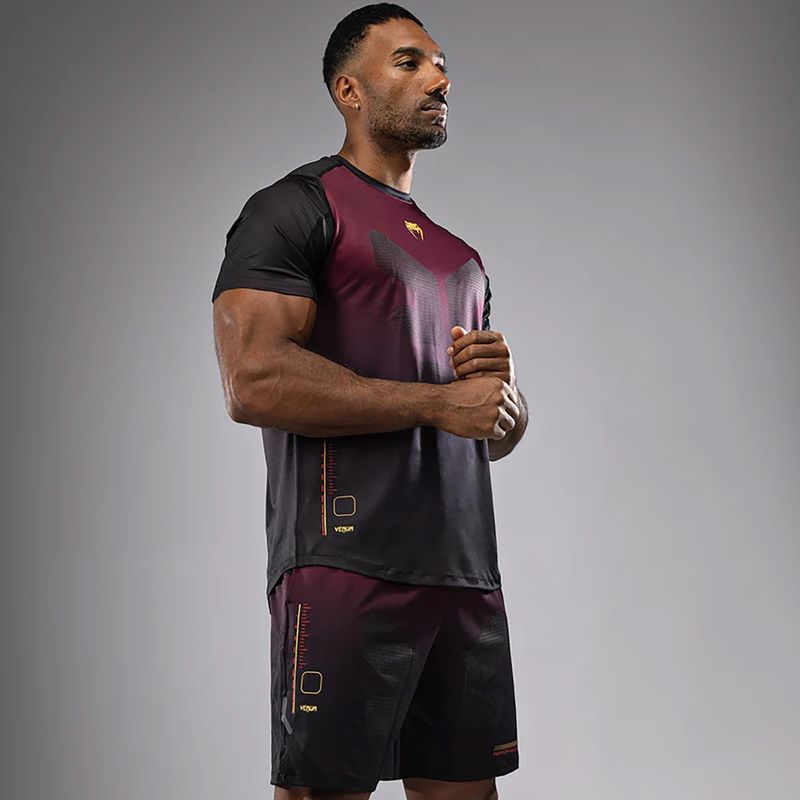 Venum Tactical XT men's training shirt black/burgundy/gold 5