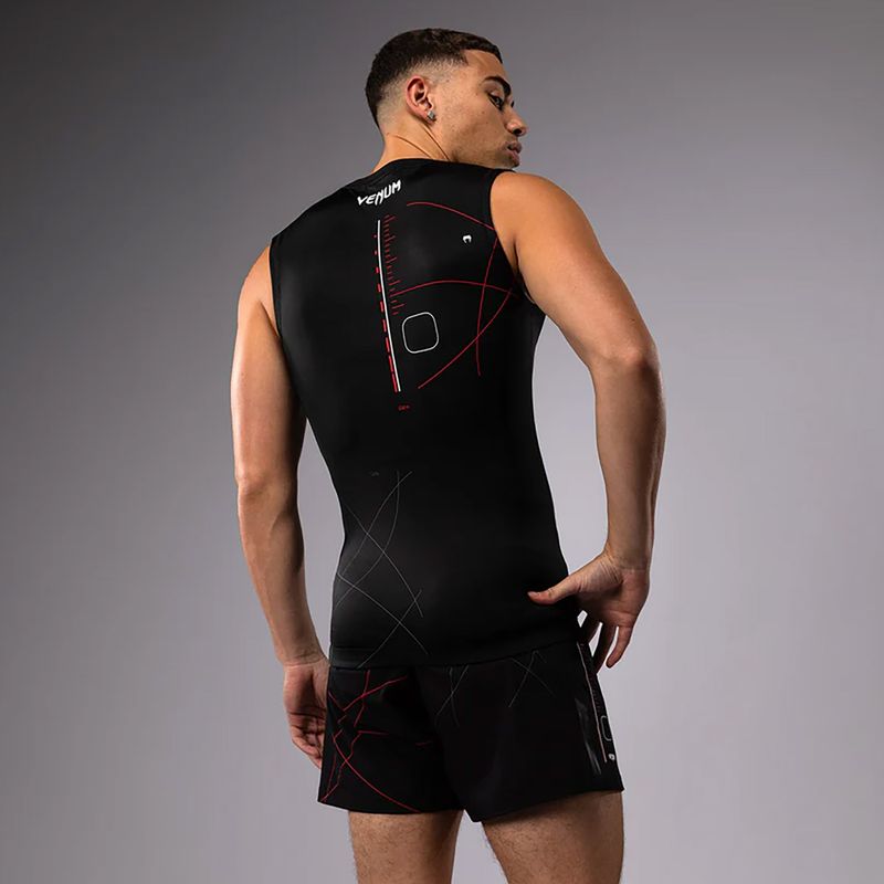 Men's training t-shirt Venum Tactical XT 05522 Rashguards black/fire red 2
