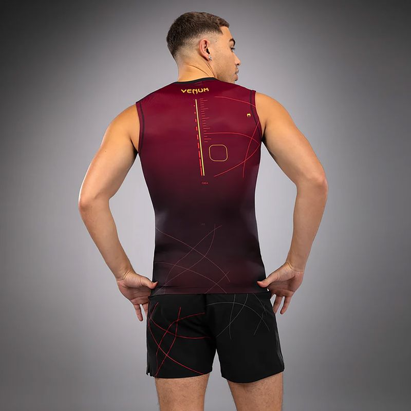 Venum Tactical XT 05522 men's training t-shirt Rashguards black/burgundy/gold 2