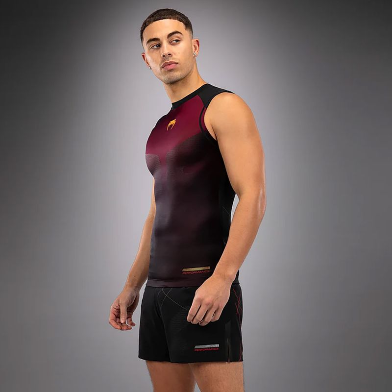 Venum Tactical XT 05522 men's training t-shirt Rashguards black/burgundy/gold 3