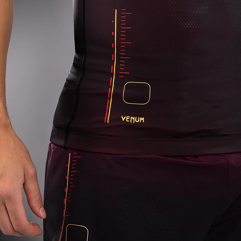 Venum Tactical XT 05522 men's training t-shirt Rashguards black/burgundy/gold 4
