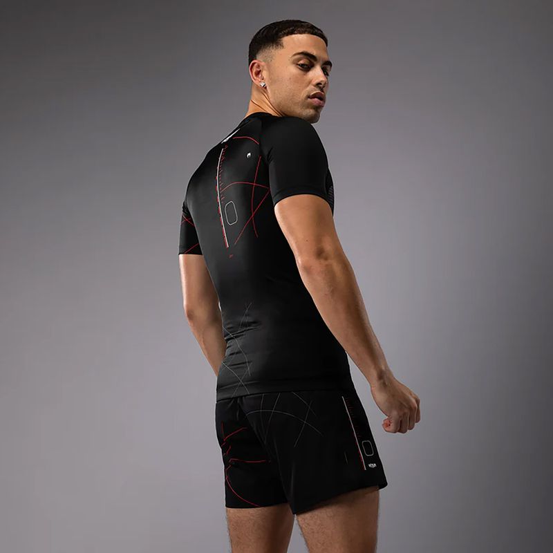 Men's training t-shirt Venum Tactical XT Rashguards black/fire red 4