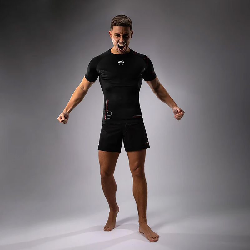 Men's training t-shirt Venum Tactical XT Rashguards black/fire red 5