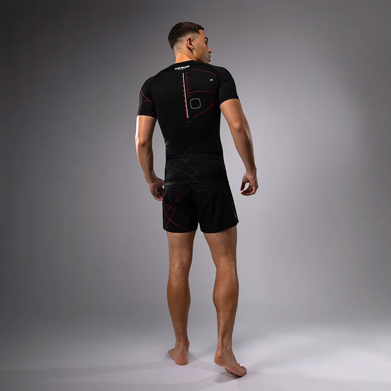 Men's training t-shirt Venum Tactical XT Rashguards black/fire red 6