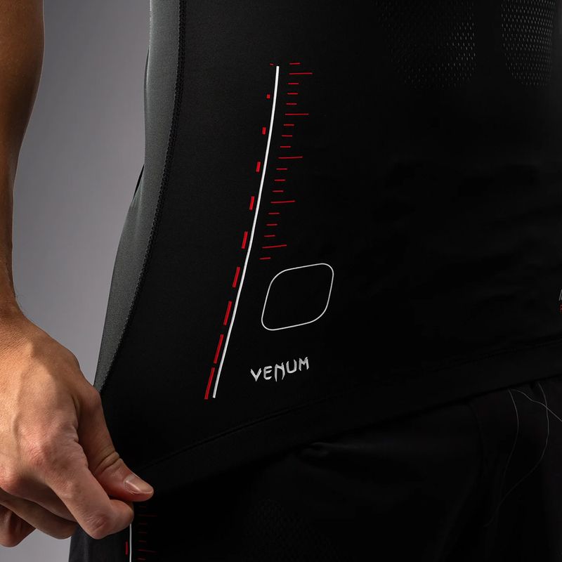 Men's training t-shirt Venum Tactical XT Rashguards black/fire red 10