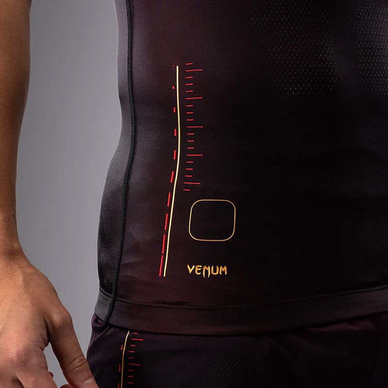 Venum Tactical XT Rashguards men's training t-shirt black/burgundy/gold 6