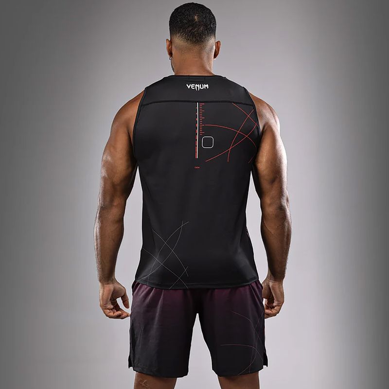 Venum Tactical XT Tank black/fire red training shirt 3