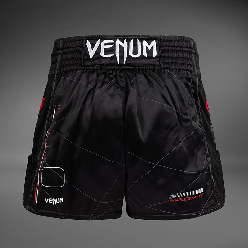Men's Venum Tactical XT Muay Thai training shorts black/fire red 2