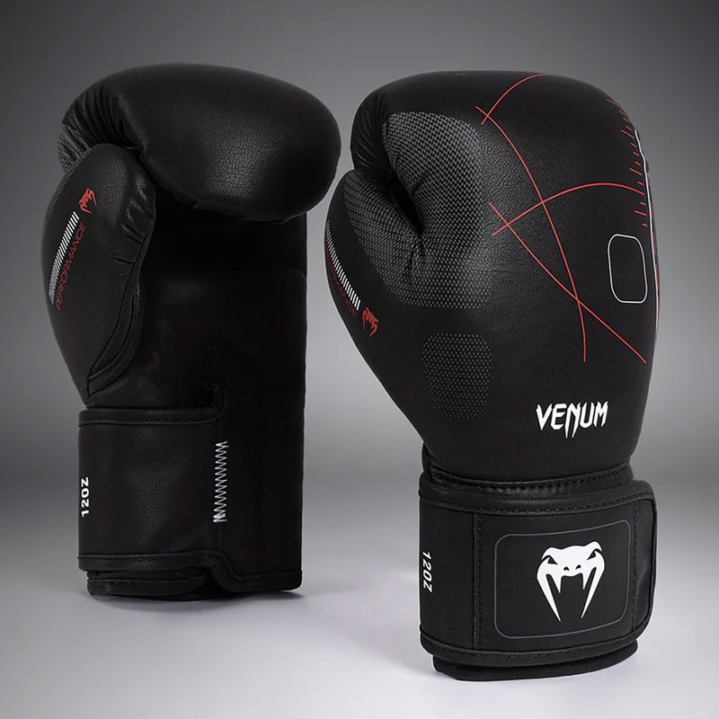 Venum Tactical XT black/fire red boxing gloves 2