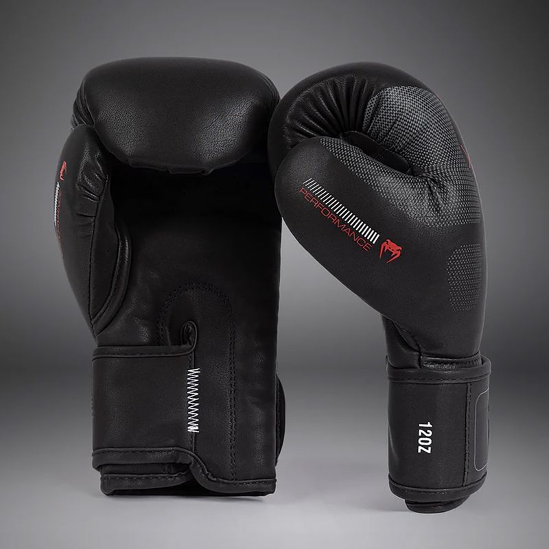 Venum Tactical XT black/fire red boxing gloves 3