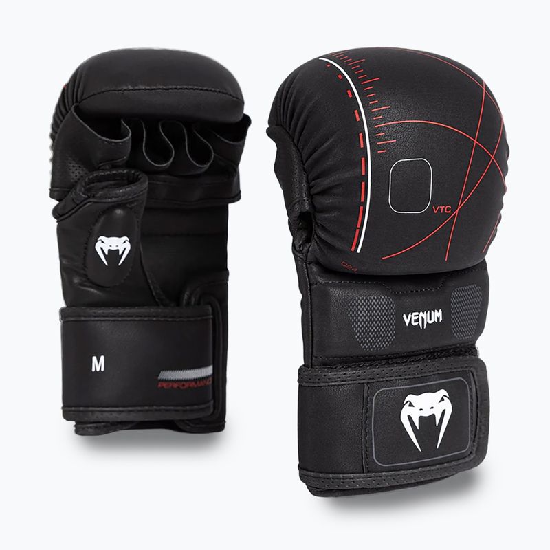 Venum Tactical XT black/fire red sparring gloves