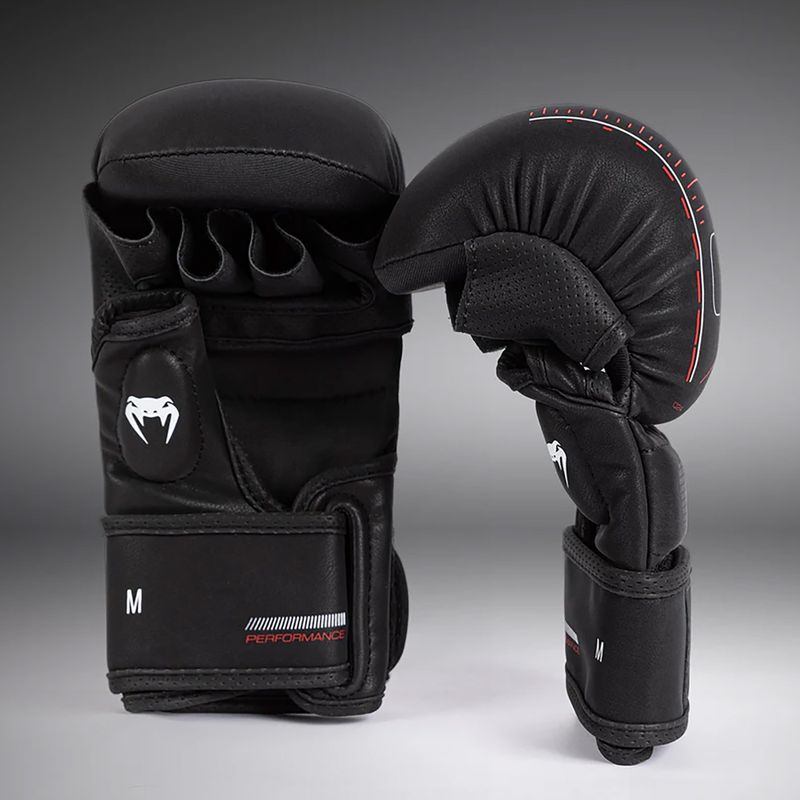 Venum Tactical XT black/fire red sparring gloves 2