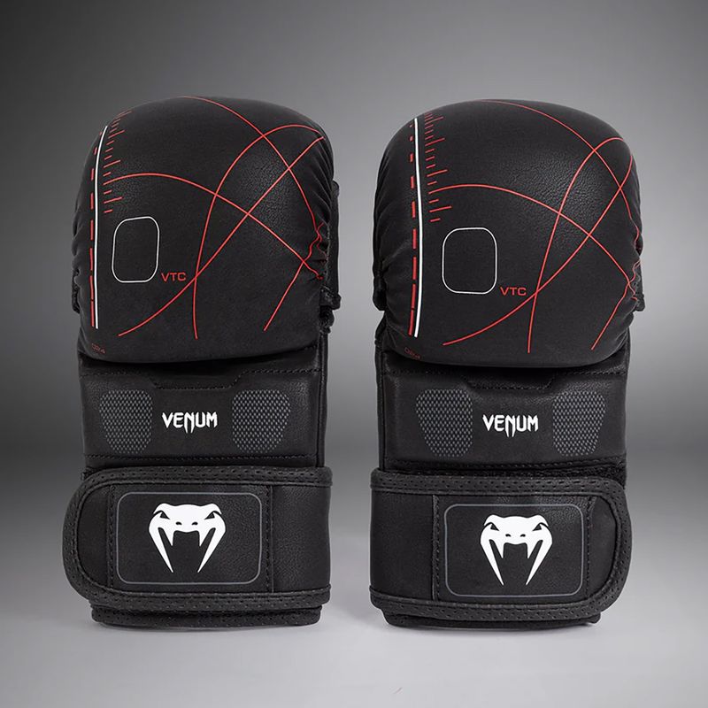 Venum Tactical XT black/fire red sparring gloves 3