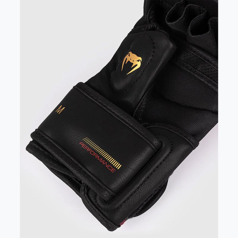 Venum Tactical XT black/burgundy/gold sparring gloves 4