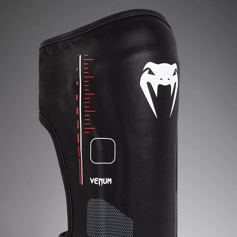 Women's tibia and foot protectors Venum Tactical XT Shinguards black/fire red 3