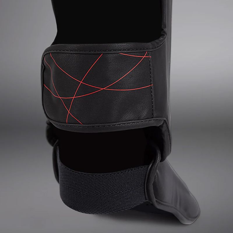 Women's tibia and foot protectors Venum Tactical XT Shinguards black/fire red 7