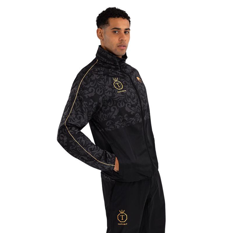 Venum x Ilia Topuria men's jacket Unmatched black/gold 3