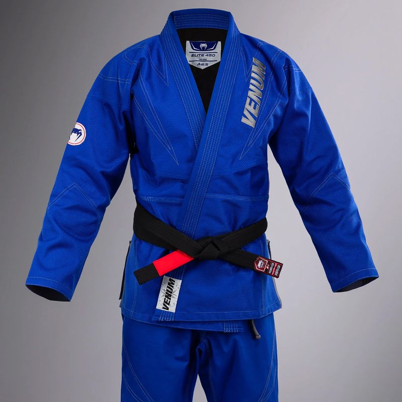 GI for Brazilian jiu-jitsu Venum Elite 5.0 royal blue 3